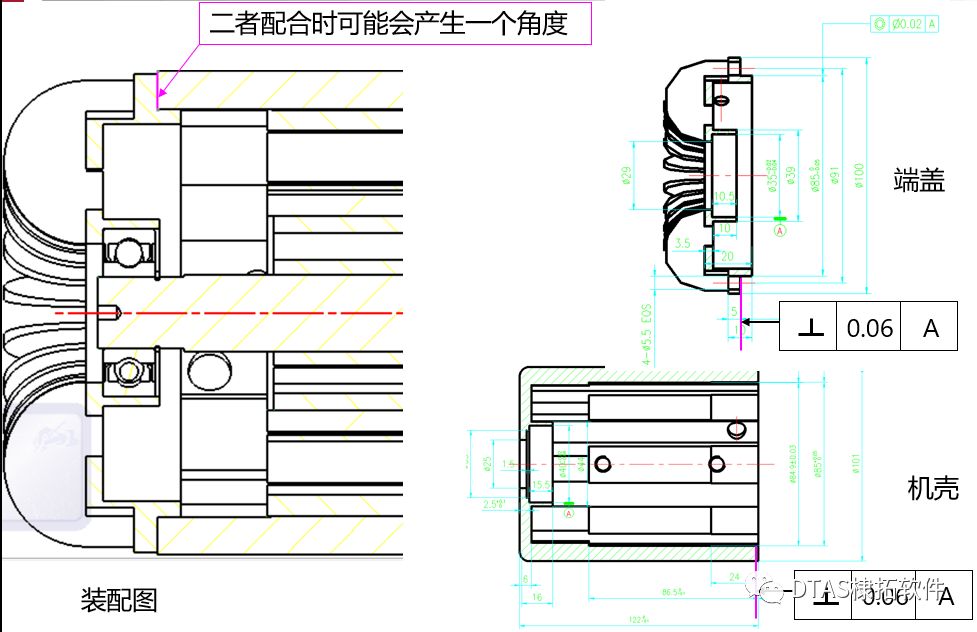 DTAS-电机机壳与端盖止口垂直度对电机气隙影响(图1)